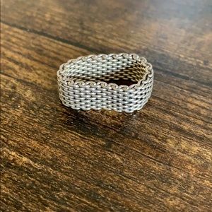 Tiffany & Co Silver Mesh Ring